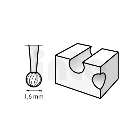 DREMEL (106) Gravírovací fréza 1,6 mm 26150106JA