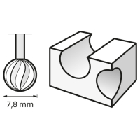 DREMEL (114) Vysokorychlostní fréza 7,8 mm 26150114JA