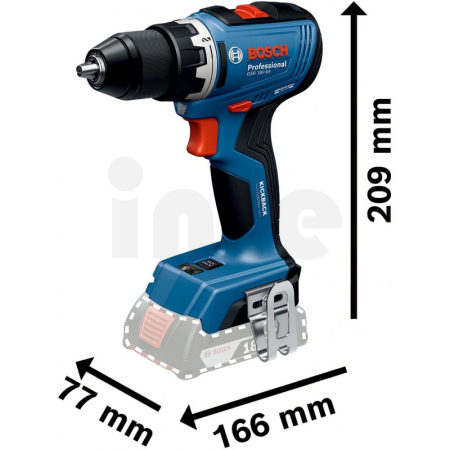 BOSCH GSR 18V-65 Akumulátorový vrtací šroubovák, L-Boxx 06019N3201