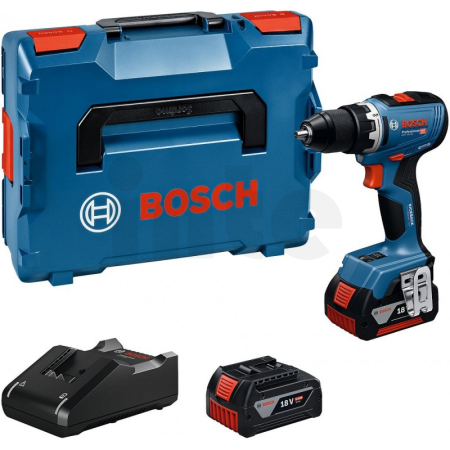 BOSCH GSR 18V-65 Aku vrtací šroubovák, 2×GBA 5.0Ah, L-Boxx 06019N3203