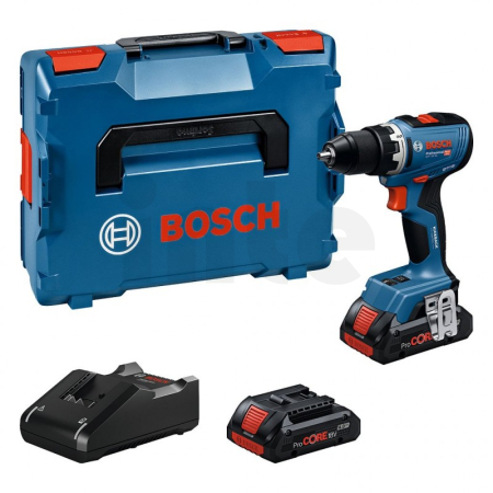 BOSCH GSR 18V-65 Aku vrtací šroubovák, 2× ProCORE 4.0Ah, L-Boxx 06019N3206
