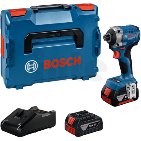 BOSCH GDR 18V-215 Aku rázový utahovák, 2x GBA 4.0Ah, L-BOXX 06019N2002
