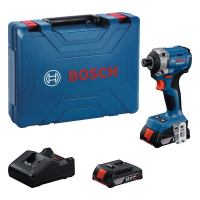 BOSCH GDR 18V-215 Aku rázový utahovák, 2x GBA 2.0Ah, L-BOXX 06019N2022