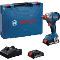 BOSCH GDX 18V-285 Aku rázový utahovák, 2x GBA 2.0Ah, kufr 06019N2122