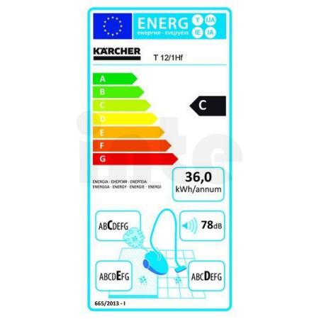 Vysavač na suché vysávání KÄRCHER T 12/1 Hf 1.355-147.0