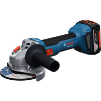 BOSCH Akumulátorová úhlová bruska GWS 18V-8, 125 mm, 2x GBA 4.0Ah, L-BOXX 06019N9002