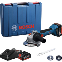 BOSCH Akumulátorová úhlová bruska GWS 18V-8, 125 mm, 2x GBA 4.0Ah, 06019N9020