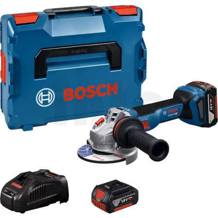 BOSCH Akumulátorová úhlová bruska GWS 18V-11, 125 mm, 2x GBA 5,0Ah 06019N4002