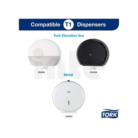 Tork Toaletní papír Universal, bílý, T1, 2 vrstvý, 380 m /1900 útržků, 6 rolí, 64020