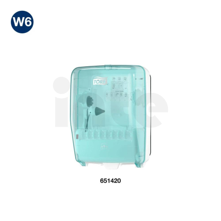 Tork utěrky do vodotěsného zásobníku, 1vrs, modré, W6, 6 rolí x 250 m, 130008