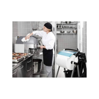 Tork, Průmyslové papírové utěrky, 2 vrs, bílá, délka role 300m - 1000 útržků, W1/W2, 2 role, 66373