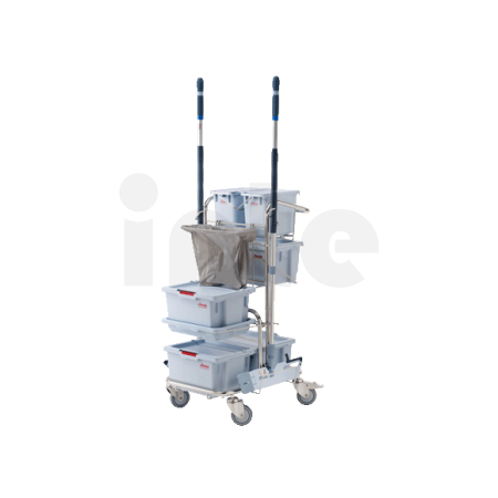 VILEDA - CE vozík pro předmáčení (s plastovými boxy), 55x12,5x21,4 - 1 ks, 143775
