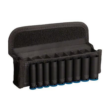 BOSCH Sada PRO Impact Socket Set, ¼″, prodloužené, 9 ks  2608003035