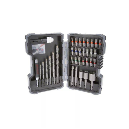BOSCH Sada 35 kusů spirálových vrtáků do zdiva a šroubovacích nástavců Extra Hard  2607017571