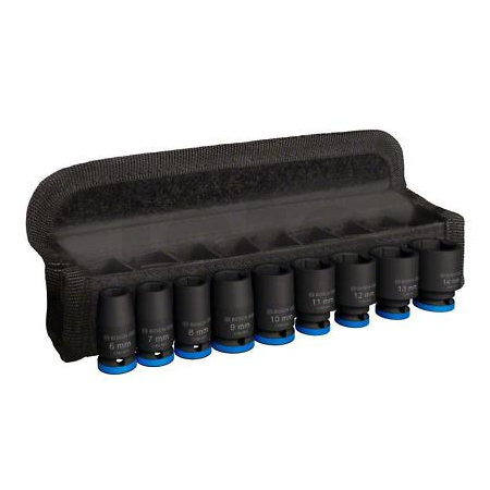 BOSCH PRO Impact Socket Set, ¼″, standardní, 9 ks  2608003034