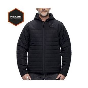 MILWAUKEE M12 HPJBL3-0 (XXL) HEXON Vyhřívaná prošívaná bunda černá 4932493841