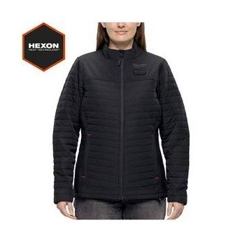 MILWAUKEE M12 HPJLBL3-0 (XL) HEXON Dámská vyhřívaná prošívaná bunda černá 4932493850