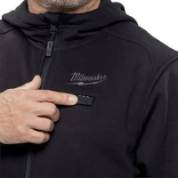 MILWAUKEE M12 HHBL5-0 (XXL) HEXON Vyhřívaná mikina s kapucí černá 4932499191