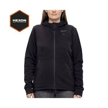 MILWAUKEE M12 HHLBL5-0 (S) HEXON Dámská vyhřívaná mikina s kapucí černá 4932499194