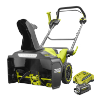 RYOBI RY36STX53B-160 MAX POWER Bezuhlíková sněhová fréza, šířka záběru 53cm (1x6.0Ah) 5133006816