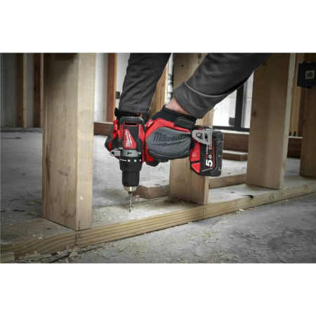 MILWAUKEE  M18 BLPD2-501B Aku příklepová vrtačka, 1 x M18 B5 + M12-18 C + taška, 4933500775