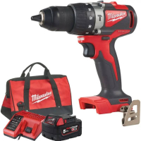MILWAUKEE  M18 BLPD2-501B Aku příklepová vrtačka, 1 x M18 B5 + M12-18 C + taška, 4933500775