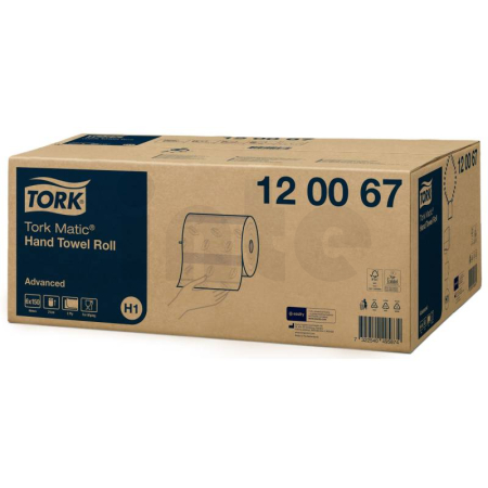 TORK Matic papírové ručníky v roli H1, 2 vrst., 150 m, 6 rolí 120067