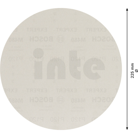 BOSCH Brusná mřížka EXPERT M480 pro brusky na sádrokarton 225 mm, G 120, 25 kusů 2608900709