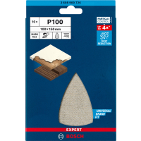 BOSCH Brusná mřížka EXPERT M480 pro multifunkční pily 100 × 150 mm, G 100, 10 ks 2608900726