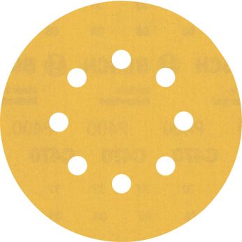 BOSCH Brusný papír EXPERT C470 s 8 otvory pro vibrační brusky 125 mm, G 400, 50 ks 2608900916