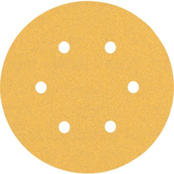 BOSCH Brusný papír EXPERT C470 s 6 otvory pro vibrační brusky 150 mm, G 100, 50 ks 2608900920