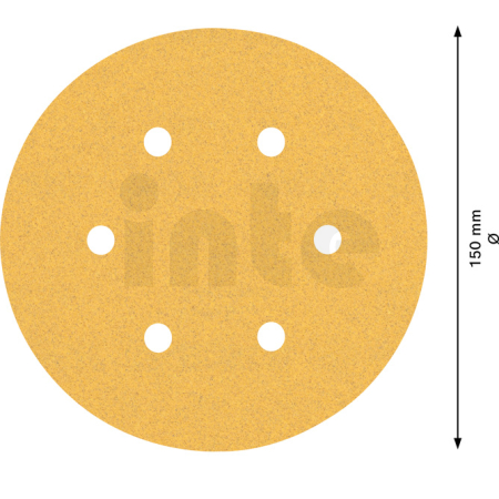 BOSCH Brusný papír EXPERT C470 s 6 otvory pro vibrační brusky 150 mm, G 100, 50 ks 2608900920