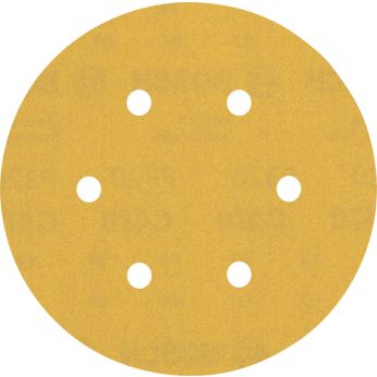 BOSCH Brusné papíry EXPERT C470 s 6 otvory pro excentrické brusky 150 mm, P320, 50 ks 2608900924