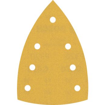 BOSCH Brusný papír EXPERT C470 se 7 otvory pro multifunkční pily 100 × 150 mm, G 320, 10 ks 2608901166