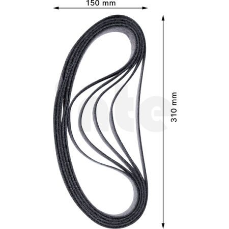 BOSCH Brusný pás EXPERT N470 pro pásové brusky 40 × 760 mm, hrubý, 10 ks 2608901254