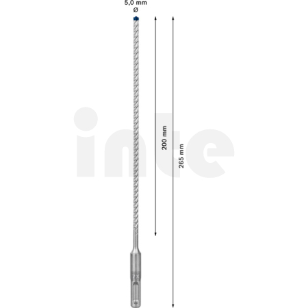 BOSCH Vrták do kladiv EXPERT SDS plus-7X, 5 × 200 × 265 mm 2608900062