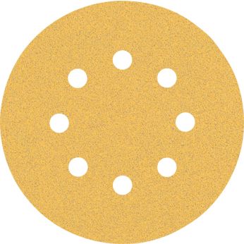 BOSCH Brusný papír EXPERT C470 s 8 otvory pro vibrační brusky 125 mm, G 80, 5 ks 2608900805