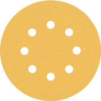 BOSCH Brusný papír EXPERT C470 s 8 otvory pro vibrační brusky 125 mm, G 120, 5 ks 2608900807