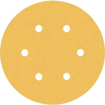 BOSCH Brusný papír EXPERT C470 s 6 otvory pro vibrační brusky 150 mm, G 120, 5 ks 2608900817