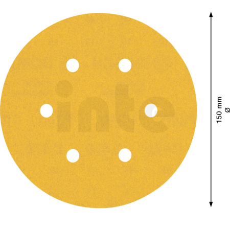 BOSCH Brusný papír EXPERT C470 s 6 otvory pro vibrační brusky 150 mm, G 240, 5 ks 2608900819