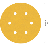 BOSCH Brusný papír EXPERT C470 s 6 otvory pro vibrační brusky 150 mm, G 240, 5 ks 2608900819