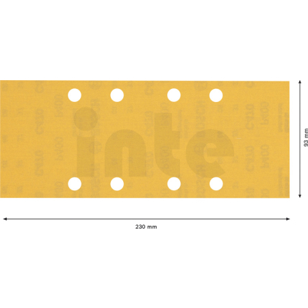 BOSCH Brusné papíry EXPERT C470 s 8 otvory pro vibrační brusky 93 × 230 mm, P400, 10 ks 2608900839