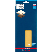 BOSCH Brusné papíry EXPERT C470 se 14 otvory pro vibrační brusky 115 × 280 mm, P120, 10 ks 2608900849