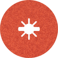 BOSCH Fíbrový brusný kotouče EXPERT R782 Prisma Ceramic X-LOCK, 115 mm, 22,23 mm, P36, 5 kusů 2608621804