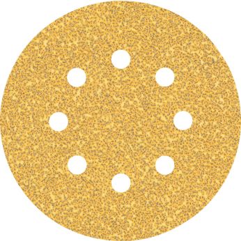 BOSCH Brusný papír EXPERT C470 s 8 otvory pro vibrační brusky 125 mm, G 40, 50 ks 2608900908