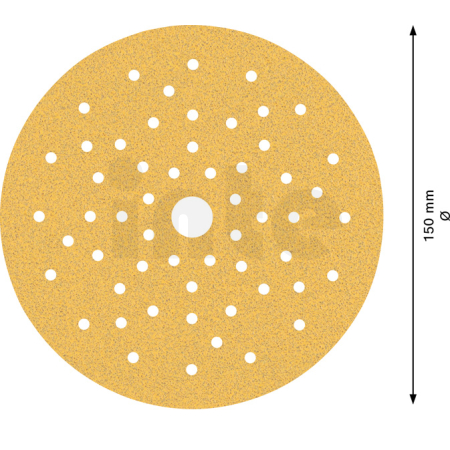 BOSCH Brusný papír EXPERT C470 s více otvory pro vibrační brusky 150 mm, G 80 5 ks 2608901104