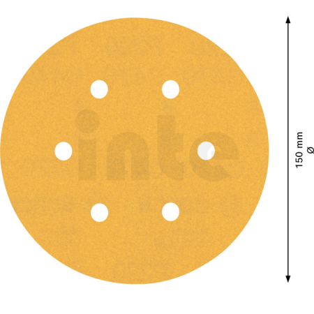 BOSCH Brusný papír EXPERT C470 s 6 otvory pro vibrační brusky 150 mm, G 220, 50 ks 2608901123