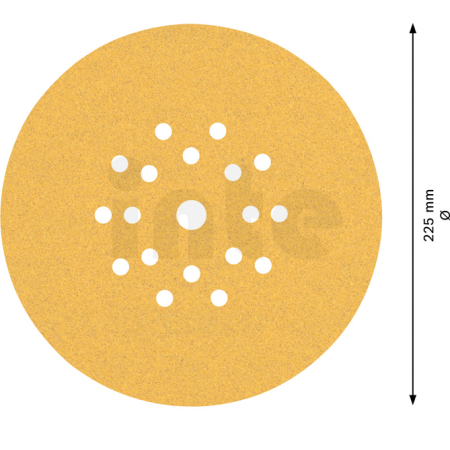 BOSCH Brusný papír EXPERT C470 s 19 otvory pro brusky na sádrokarton 225 mm, G 100, 25 ks 2608901149
