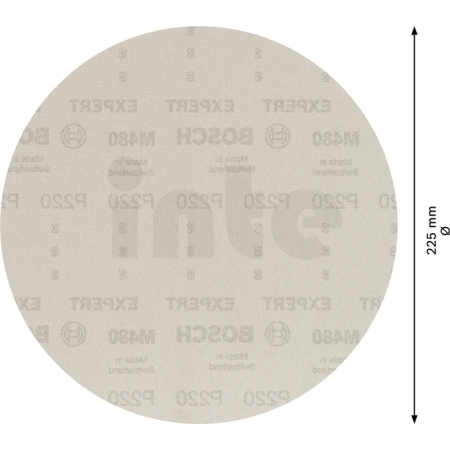 BOSCH Brusná mřížka EXPERT M480 pro brusky na sádrokarton 225 mm, G 220, 25 kusů 2608900712