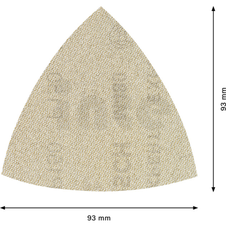 BOSCH Brusná mřížka EXPERT M480 pro delta brusky 93 mm, G 150, 5 kusů 2608900719